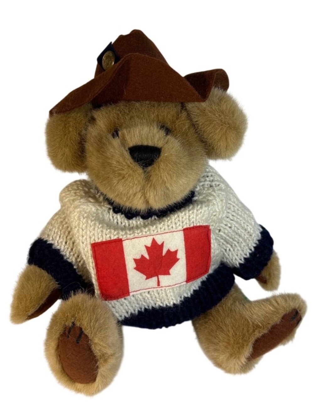 Cody Pickford Bears Brass Button Collection Canada Sweater Cowboy Hat Plush 12"